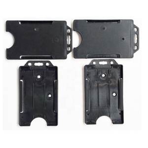 <span class=keywords><strong>Porte</strong></span>-<span class=keywords><strong>badge</strong></span> vertical à chargement par le bas, imprimé noir, en PP, type <span class=keywords><strong>yoyo</strong></span> - Product Image 4
