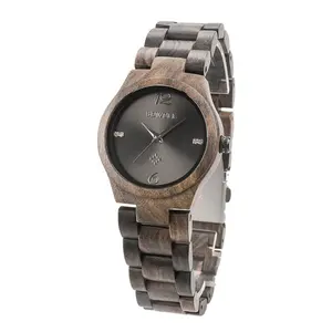 Montres de marque de luxe logo personnalisé nouvellement venu montre en bois - Product Image 1