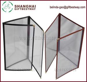 प्रचार स्पष्ट मेनू कवर 8.5 “x 11” प्लास्टिक मेनू कवर - Product Image 3