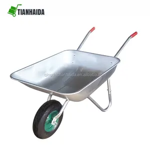 यूरो गर्म बिक्री भारी शुल्क स्टील जस्ती निर्माण wheelbarrow व्हील बैरो