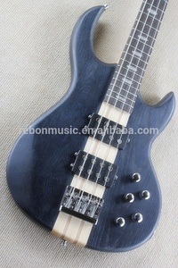 Weifang rebon 5 corda al collo attraverso il corpo basso elettrico <span class=keywords><strong>chitarra</strong></span> in raso nero finitura colore - Product Image 3