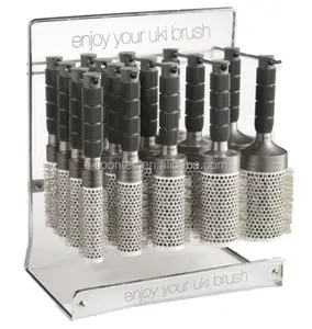 <span class=keywords><strong>Brosse</strong></span> à cheveux bruns, accessoire rond en céramique avec poils en <span class=keywords><strong>Nylon</strong></span> et Tourmaline - Product Image 1