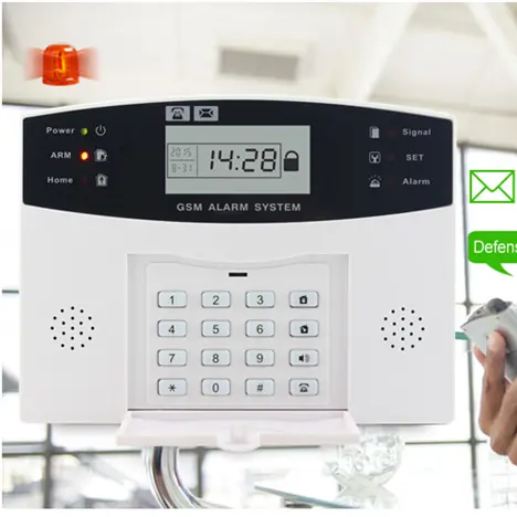 Intelligent home guard 99 wireless zones GSM alarm system with SIM card