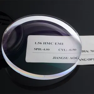 Eyeglasses CR39 Optical Glass Lens Manufacturers 1.56 UC/HC/HMC EMI Spectacle Lenses In China