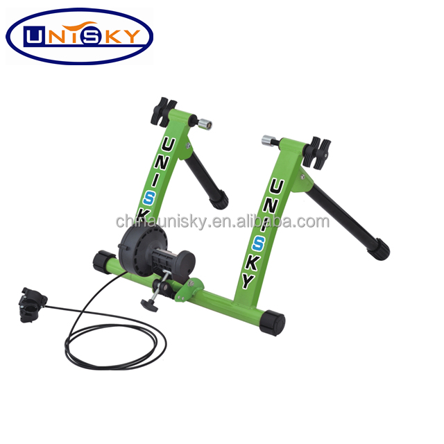 Foldable Magnetic Bike Trainer for 26"-28" Bikes Indoor Home Gym Use