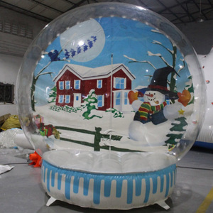 Globes de Noël gonflables géants transparents pour jardin, boule de neige gonflable de taille humaine pour spectacle en direct - Product Image 6