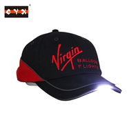 Cappellino da Baseball LED Bicolore con Logo Personalizzato, Ricamo 3D a Contrasto, Cappello Luminoso per Pesca Notturna e Campeggio