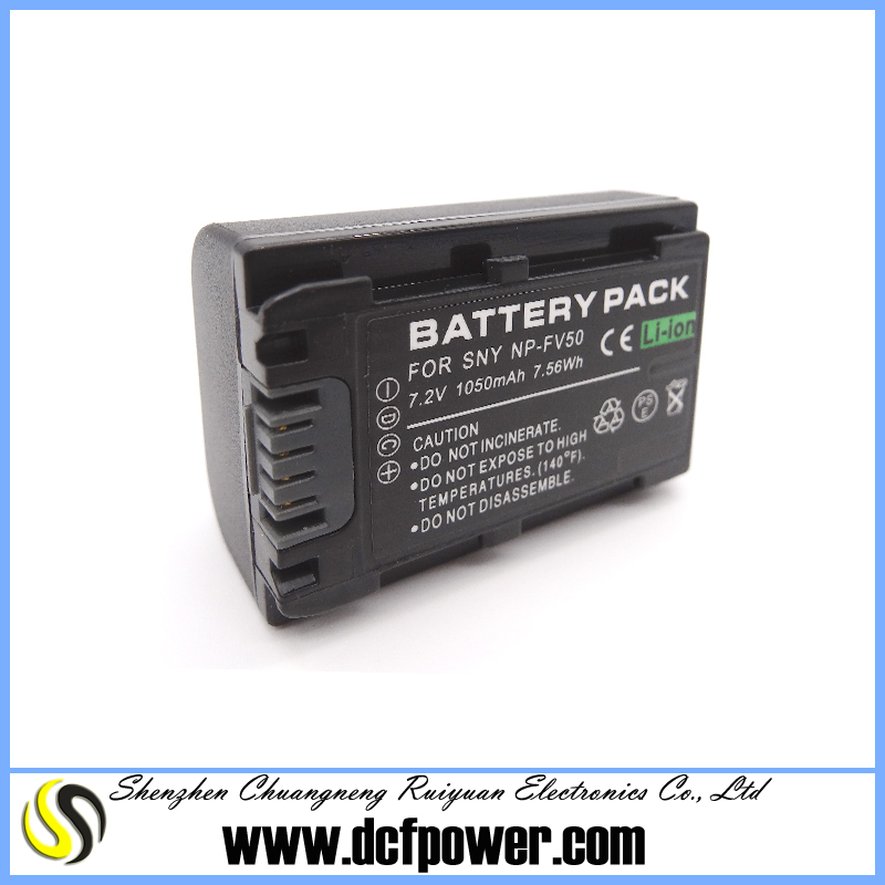 7.2v 1050mah цифровой батареи подходит для Sony np-fv50 NP fv50 видеокамеру батареи с высоким качеством