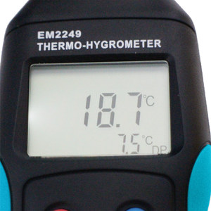 Misuratore del punto di rugiada <span class=keywords><strong>dell</strong></span>'<span class=keywords><strong>umidità</strong></span> relativa termo-igrometro di alta precisione digitale di Allosun EM2249 - Product Image 3