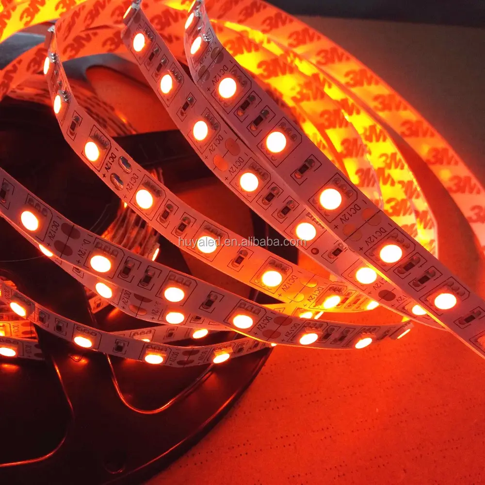 Hot strip shenzhen smd5050 colore arancione 60 leds uno metro 14.4 W 5050 ha condotto la striscia flessibile