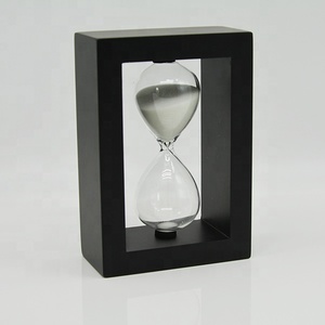 Black Frame Blue <strong>Sand</strong> 25-Minute <strong>Art</strong> Deco <strong>Sand</strong> Timer Hourglass for Christmas and Chinese New Year - Product Image 5