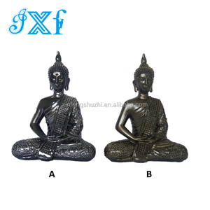Figurine de <span class=keywords><strong>Bouddha</strong></span> artistique en résine peinte à la main, provenant du Fujian, sculpture religieuse de collection - Product Image 3