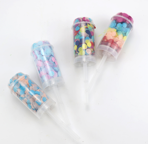Lanceur de confettis rose et bleu pour garçon ou fille, 12 pouces, pour mariage, confettis rose pour enfants - Product Image 1