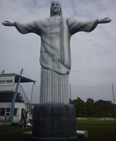 Bouddha gonflable géant d'extérieur, statue gonflable de Jésus-Christ le Sauveur pour la publicité