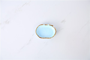 Wholesale Customized High Quality Unique Retro Decorative <strong>Small</strong> Dessert Dish Oval Korean <strong>Plate</strong> for <strong>Dinner</strong> - Product Image 6