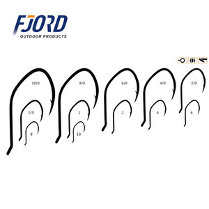 FJORD Chất Lượng Cao Đen Nickle Thép Carbon Cao Giả Mạo CAT FISH Hooks - Product Image 2