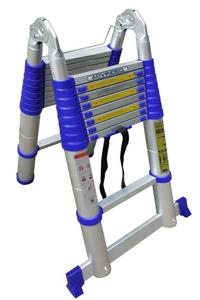 5.0M <span class=keywords><strong>16</strong></span> 단계 알루미늄 다기능 텔레스코픽 로프트 힌지 사다리 - Product Image 2