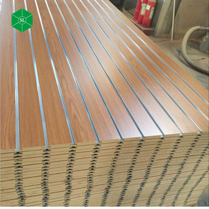 15mm 18mm Slotted Mdf <strong>Board</strong> <strong>Slat</strong> Wall Panel Slot <strong>Board</strong> - Product Image 2
