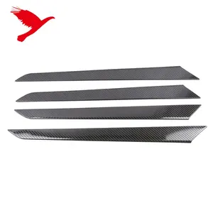 4 PCS Thép Không Gỉ Phụ Kiện Xe Hơi Nội Thất Cửa Xử Lý Stripes Bìa Trim Đối Với VW Volkswagen Jetta MK7 2019-2020