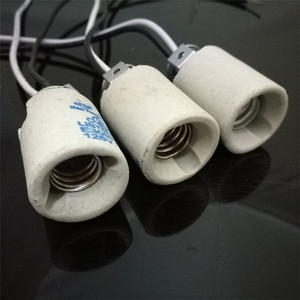 <span class=keywords><strong>Lampadario</strong></span> di cristallo Base Della Lampada In Ceramica Presa E12 Supporto Della Lampada con Staffa di estensione del cavo - Product Image 2