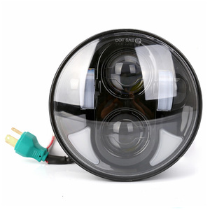 Harley 5.75 pulgadas que emite luz nuevo diseño sportlight con cuernos en línea - Product Image 1