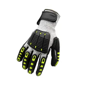 Industrielle Nitril Sandy Impact Arbeits sicherheits handschuhe Schneiden Sie 5 beständige Anti-Schneid-Handschlag handschuhe