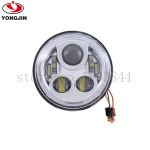 Moto 7 "Chrome Phare Pour Honda Hornet 250 600 900 VTR CB 400 <span class=keywords><strong>500</strong></span> 1300 - Product Image 1
