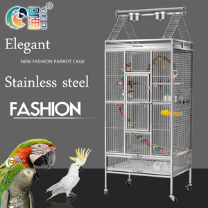 Jaula para Pájaros Grande de Acero Inoxidable, Estilo Elegante y Resistente, para Loros, Venta al por Mayor BC101 - Product Image 5