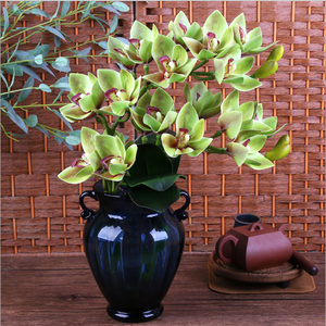 Nouveaux produits fleur d'<span class=keywords><strong>orchidée</strong></span> en soie artificielle au toucher réel <span class=keywords><strong>cymbidium</strong></span> <span class=keywords><strong>orchidée</strong></span> fleur en soie - Product Image 3