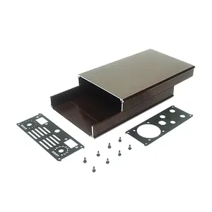 Ip67 electrónica de perfil de aluminio caja de proyecto pcb carcasa amplificador