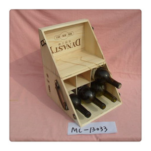 Çin üretici katı ahşap 6 şişe şarap şişesi ambalaj kutusu - Product Image 3
