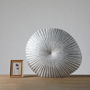 Commercio all'ingrosso OEM In Rilievo Poli Resina Sea Shell <span class=keywords><strong>Vaso</strong></span> di Resina Epossidica Artigianato <span class=keywords><strong>Vaso</strong></span> - Product Image 2