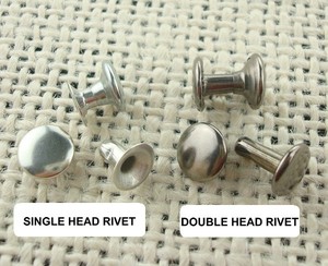 7Mm Bạc/Vàng/Brass Chất Lượng Cao Kim Loại Da Vành Đai Đôi Snap Cap Đinh Tán Nút - Product Image 2