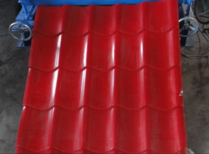 Aluminium Stufen ziegel Metall glasierte Dachziegel Glasierte Fliesen Profil Kaltwalzform maschine