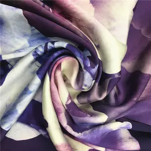 Thiết Kế Mới Nhất Chất Lượng Cao Giá Rẻ Bán Buôn In Kỹ Thuật Số Crepe Vải Lụa - Product Image 1