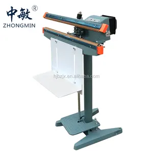 Mechanical stamp-operated impulse sealer with pneumatic parts