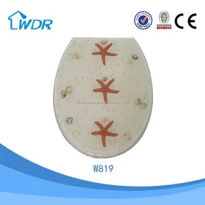 con sao biển trong suốt Trung Quốc duroplast thiết kế wc nhà vệ sinh bọc ghế