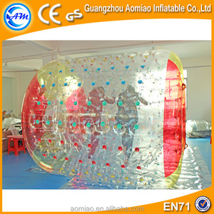 Caliente CE 1.0 0.7mmtpu loco diversión inflable, rodillo que camina del agua rodillos para la venta - Product Image 2