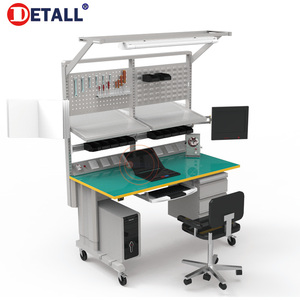 <span class=keywords><strong>Table</strong></span> d'<span class=keywords><strong>atelier</strong></span> mobile électrique en métal pour équipement électronique <span class=keywords><strong>sur</strong></span> roulettes - Product Image 4