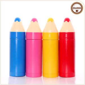 Pormotion Venta Caliente Diseño Creativo Lápiz de Color En Forma de Acero Inoxidable de Doble Pared Termo Taza 280 ml - Product Image 1