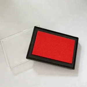 Hot sale 7*5cm Red Eco-Friendly stamp ink pad for office or school teacher supplies