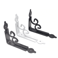Étagère à livres avec étagères séparées en forme de triangle, porte-fleurs, support mural en fer noir