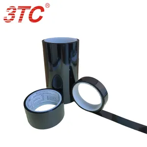 Free sample China suppliers double sided PET adhesive tape for bonding the electrical black PET film backing
