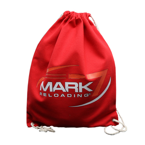 Thể Thao Ngoài Trời Màu Đỏ Vải Mềm Calico <span class=keywords><strong>Cotton</strong></span> Canvas Phòng Tập Thể Dục Túi Dây Rút - Product Image 1