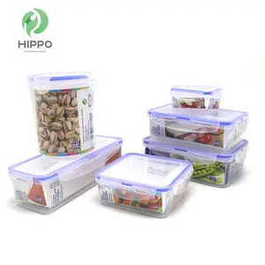 Bulk bpa free plastic airtight air tight food storage containers