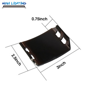 Fuera de la carretera cubre 4 "Negro cubierta de la lente para LED Barra de luz de trabajo lámpara de la niebla - Product Image 2