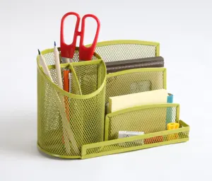 Honor New Arrival Metal Mesh Desk Organizer Desktop Office Supplies