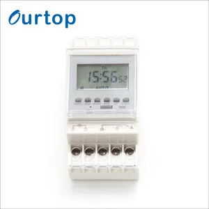 Minuut (Puls/Cyclus 1 Sec) Minimum Interval Elektrische 24 Uur Programmeerbare Digitale Tijdschakelaar