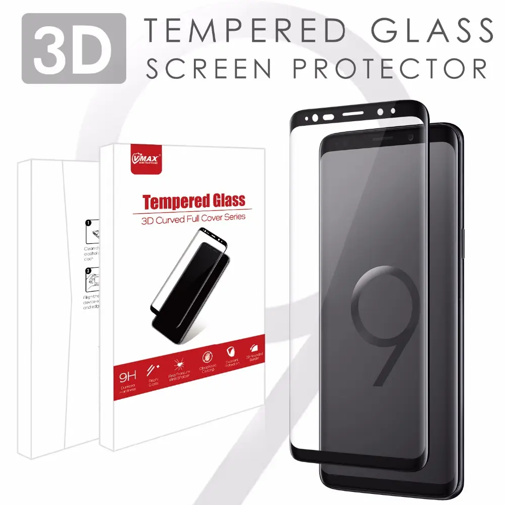 Заводская цена 3D Tempered Glass 9 H Screen Protector для Samsung Galaxy S9/SP плюс