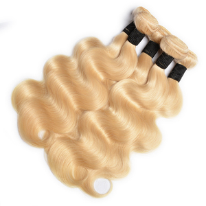 Weaving wholesale 100 human virgin 613 blonde <strong>best</strong> quality 10a <strong>brazilian</strong> <strong>hair</strong> bundles - Product Image 3